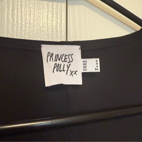 Princess Polly Gaskin Long Sleeve Top Black size 4 - Picture 6 of 8